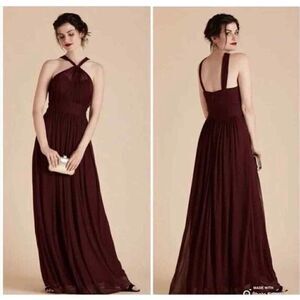 NWT Birdy Grey Kiko Mesh Cabernet Dress Gown Women’s XS Wedding Bridesmaid